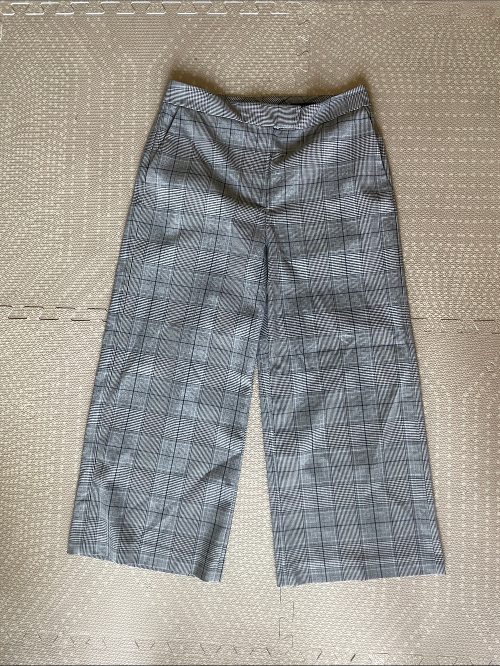 Halogen Wide Leg Plaid Trousers